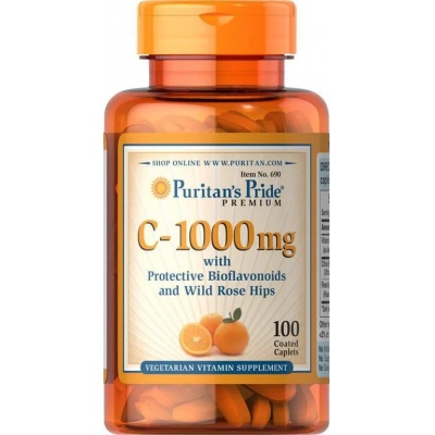  Puritans Pride Vitamin C 1000 mg with Bioflavonoids 100 